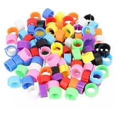 anilha 8 MM para marcação de pintinhos pct com 100 UND