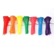 30 abraçadeira nylon coloridas 6 cores diferentes medida 10cmx2.6mm.