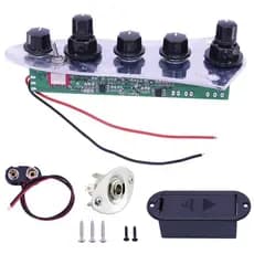 Circuito Ativo e passivo Para Contra Baixo Jazz Bass Com Jack Stereo