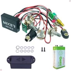 Circuito Para Baixo Pré-amplificador Ativo 5 Potenciômetros Com 2 Frequências De Médio - Mixer MX-DL5