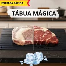 Tábua Descongelar Alimentos Rápido Antiaderente Mágica Alumínio Carne Frango Peixe Congelado Cozinha