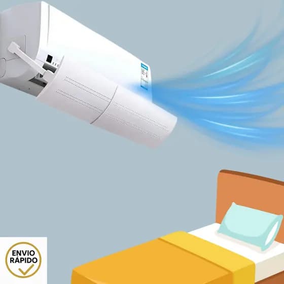 Defletor Para Brisa Para Ar Condicionado Split 103 cm Até 24.000 BTUs- Branca