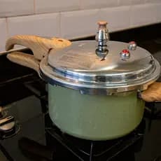 Panela Pressão Antiaderente 4.2L Cerâmica Fogão Indução Max Chef Cinza