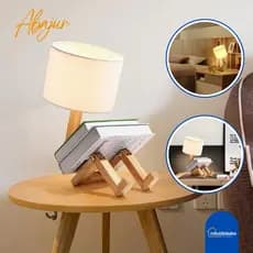 Luminária Abajur de Mesa Moderno 2 Em 1 Com Cúpula Injetada Articulável Para Sala Quarto Escritório