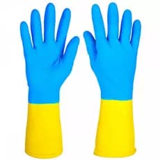 Luva Neoprene Latex Flocada 8" Látex Proteção Química Worker