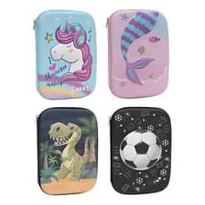 Estojo Escolar Lápis Organizador Box Estampado Relevo 3d