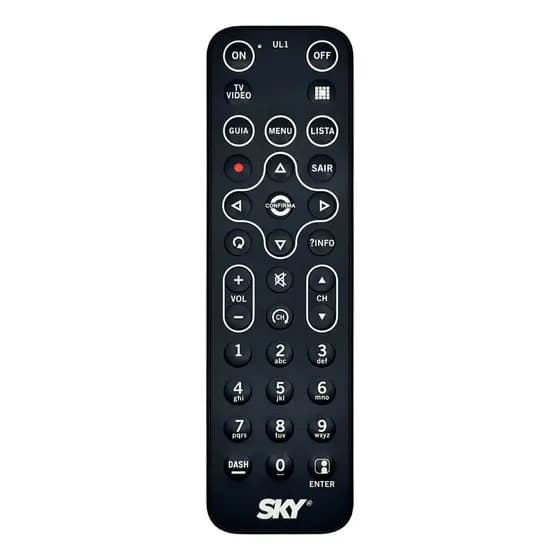 Controle Remoto Para Sky Ul1 Hdtv Zapper Slim Hd Slim