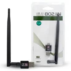 Antena Adaptador Wifi Usb Wireless 1800mbps Com Antena Pc Notebook