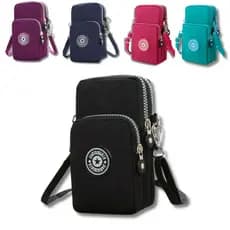 Shoulder Bag Mini Bolsa Tiracolo Pochete Necessaire Cores Transversal Masculino e Feminino Unissex