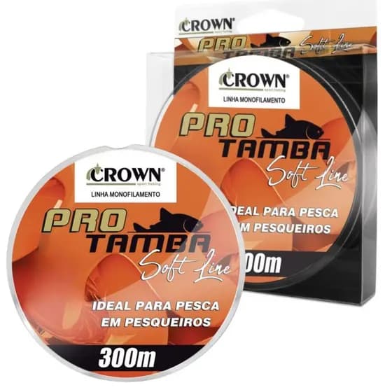 Linha Monofilamento Pro Tamba Soft 300m 0,37mm 0,40mm Pesca Pesqueiro Baixa Memoria Resistente