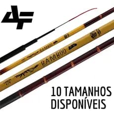 Vara Telescópica Bamboo Albatroz 41% Carbono 1,80 a 5,40m Pesqueiro Super Resistente