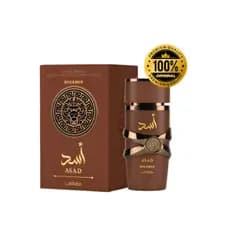 Perfume Árabe Asad Bourbon Lattafa Original Intenso, Amadeirado Licoroso, Alta Fixação