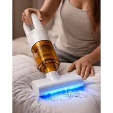 Mini Aspirador Portátil Sem Fio 3000Pa Com LED + Kit 3 Bicos Recarregável USB