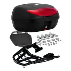 Kit Bagageiro Baú Moto Cg Titan / Fan / Start 160 Ed 2025 Reforçado Completo