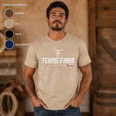 camiseta country masculina, camisa Texas Farm, camiseta cowboy, camiseta western, camisa sertaneja, camiseta de rodeio,
