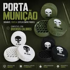 💀🔥 Porta Munição Rosqueável com a icônica Caveira do Justiceiro! 🔥💀