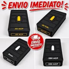 Caixa Porta Munição 3D Premium  – Organização e Proteção Total!! calibes 380, 9mm, 38SPL,38TPC, .40, .45ACP, .32ACP