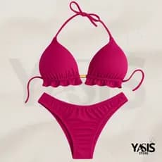 BIKINI CONJUNTO FEMININA ELEGANTE COM BOJO CORTININHA ASA DELTA PRAIA PISCINA VERÃO BIQUÍNI