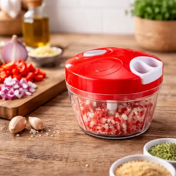 Mini Processador de Alimentos Manual 500mL