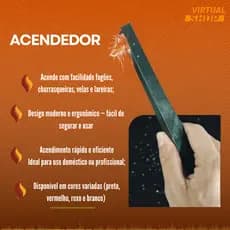 Acendedor De Fogão Com Botão De Aperta Lume / Naxo Pratico