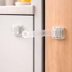 Conjunto de 3, 6, 9 ou 12 Travas de Segurança para Gavetas, Portas