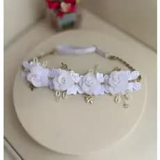 Tiara batizado, tiara daminha, tiara casamento, tiara de bebê, tiara infantil