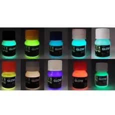 Tinta Corion Glow 25ml Iscas Artificiais Isca Artificial Boia Vara Chumbada Pescaria Noturna. Brilha no Escuro sem Luz