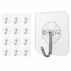 kit 10/20/30 Ganchos Adesivos Multiuso Parede autocolante –  casa Banheiro Cozinha Quarto organizado