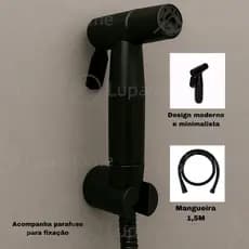Ducha Higiênica Preta Aço Inoxidável Banheiro Chuveirinho Alta Qualidade