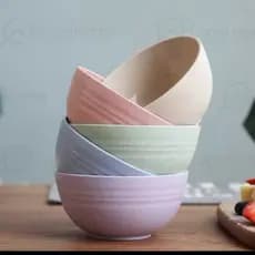 Kit 10 Tigelas Bowl Elegante Bambu Ecológico Multiuso Sobremesa Petiscos