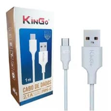 Cabo USB X Tipo C Kingo 2.1A 1 Metro