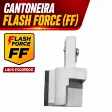 Cantoneira Lado Esquerdo Capota Marítima Flash Force FF Original Alumínio Peça Avulsa