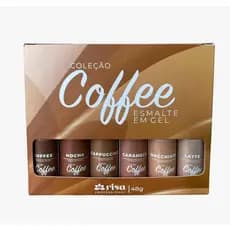 Coleção Coffee esmalte em gel  Risa - 6 unidades 8g cada