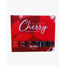 Coleção Cherry esmalte em gel uv Risa 6 cores (8g cada)