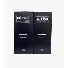 Kit promocional 2 Selante Top Coat Risa 15g