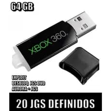 PEN DRIVE PARA XBOX 360 BLOQUEADO/LT  20 JGS 64GB EXPLOIT