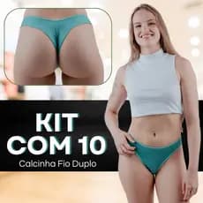 Kit Calcinhas Fio Dental Duplo Levanta Bumbum