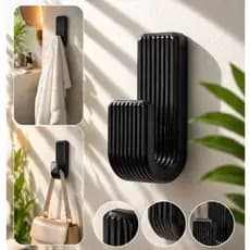 Kit 3 Ganchos Adesivos Reforçados 3KG com Fita Dupla Face – Suporte Multiuso para Banheiro, Cozinha e Quarto Resistente