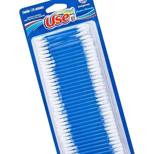 Cotonete Use Hastes Flexíveis De Algodão 120 Unidades Oferta
