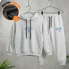 Conjunto Moletom Infantil Juvenil Masculino Flanelado Com Capuz E Calça Jogger Menino Inverno Quentinho 10 Ao 16 Anos