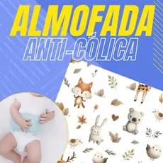 Almofada ANTICÓLICA - Bolsa Térmica de Ervas Sementes para bebê - FLORESTA