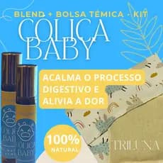 BOLSA TÉRMICA PARA CÓLICAS BEBÊS + BLEND ANTI CÓLICAS - AROMOTERAPIA - NATURAL
