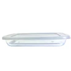Travessa Marinex Marmita Assadeira 1L Retangular de Vidro com Tampa