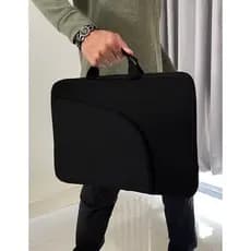 Capa Case Luva Para notebook 15.0 Preta com bolso e alça Bolsa para notebook Resistente