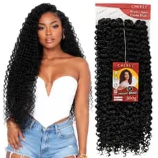 Cabelo Aplique Fibra Orgânica Cacheado Longo 70cm Cherey 300g