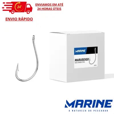 Anzol Maruseigo Nickel Marine Sports Aço Carbono - Caixa com 100 ou 50 unidades