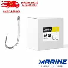 Anzol 4330 Super Strong Marine Sports - Caixa com 100 unidades | Aço Carbono Reforçado | Varios tamanhos