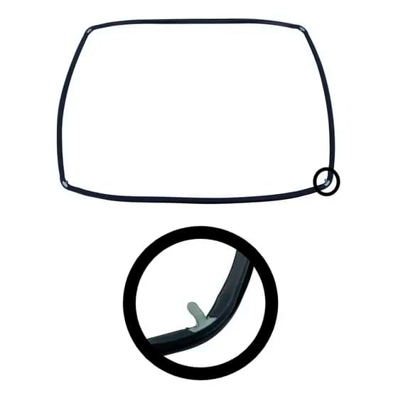 Guarnição Gaxeta Borracha Vedação Silicone da Porta Forno Elétrico Bancada Atlas Dako Supreme Titan Original