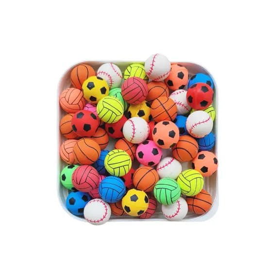 Bolinha Pula Pula 27mm Sports Vending Machine - Futebol, Basquete, Volei