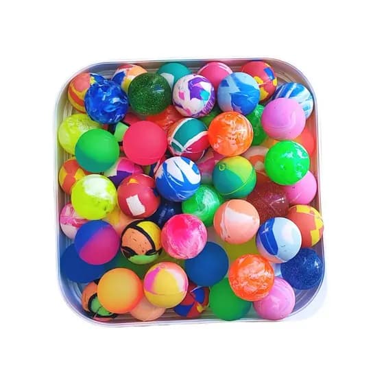 Bolinhas Pula Pula Pacote Com 50 ou 100 Unidades 27mm Para Vending Machine e Festas